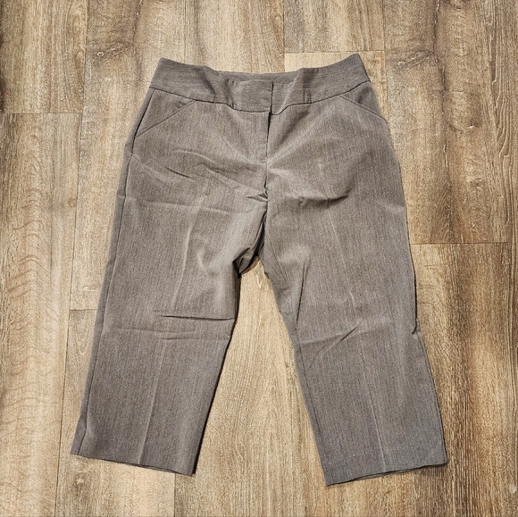 Nicole Miller Grey Crop Trousers - Picture 1 of 4